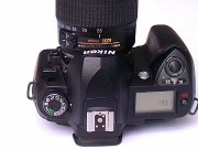 Mode dial on top of camera